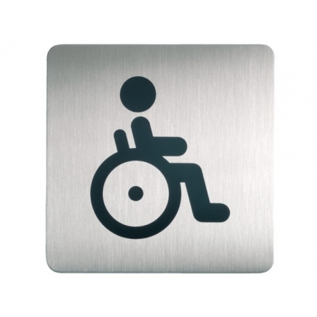 Infobord pictogram Durable vierkant wc inval 150mm